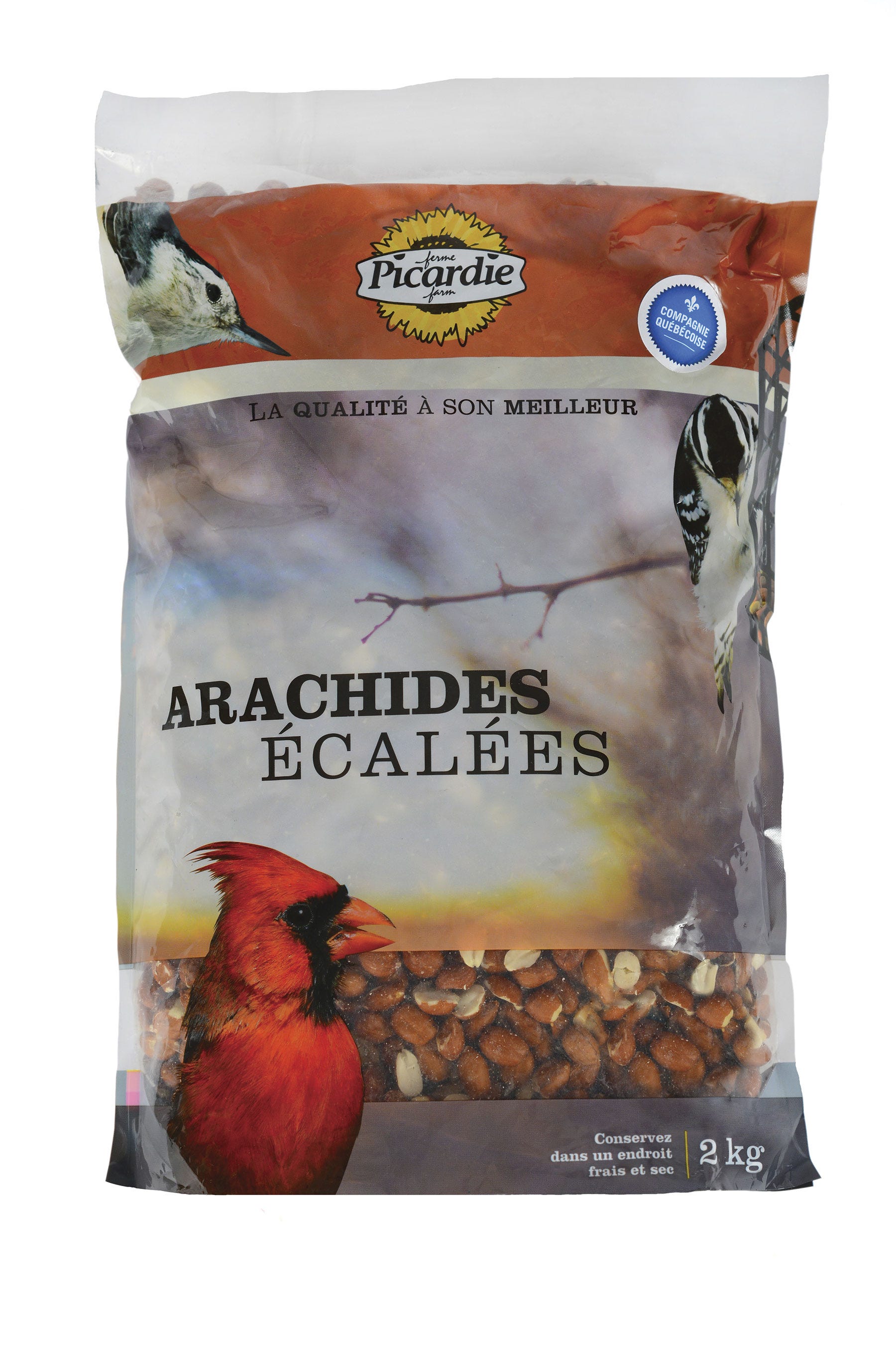 Shelled Peanuts for Wild Birds, 2 kg