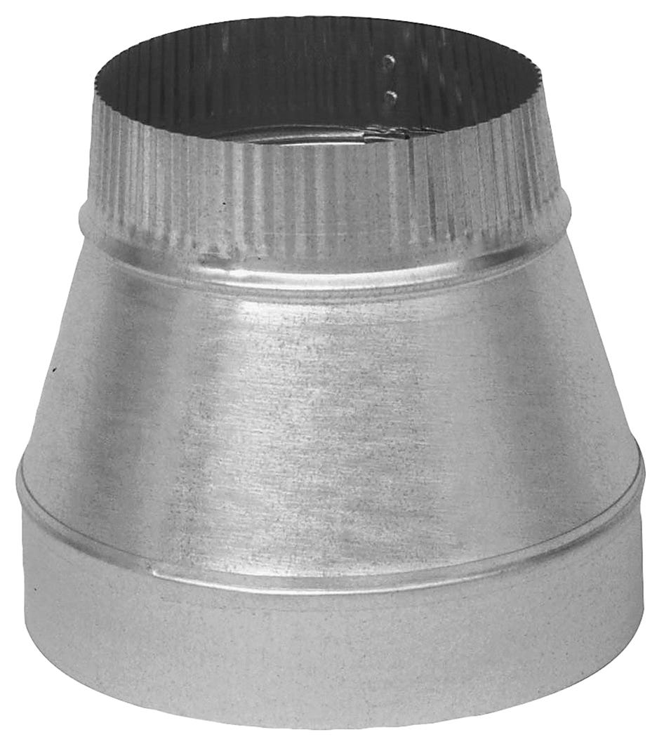 Galvanized Short Reducer Pipe, 6-in., 5-in.