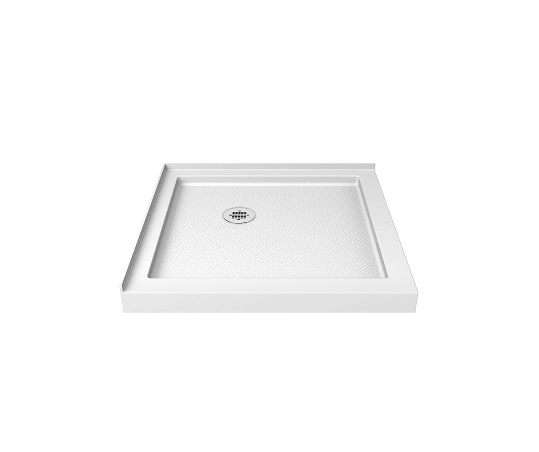 ROKA Shower Base, white acrylic corner, 36 in. x 36 in.