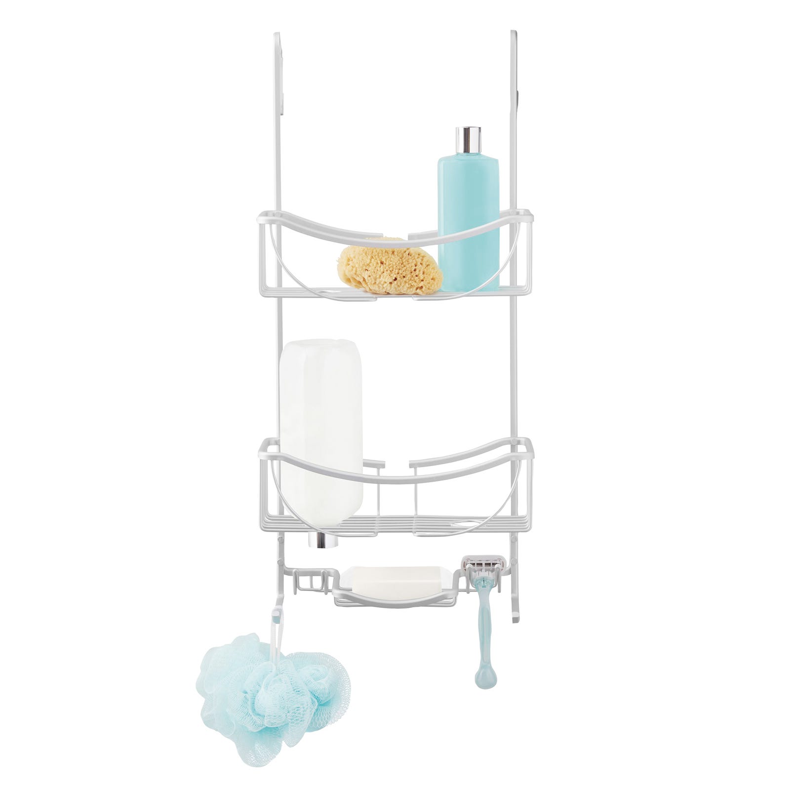 Venus 3 Tier Over The Door Shower Caddy, Silver
