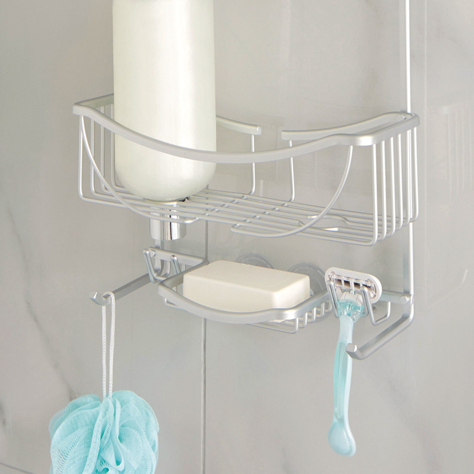 Venus 3-Tier Shower Caddy, Silver