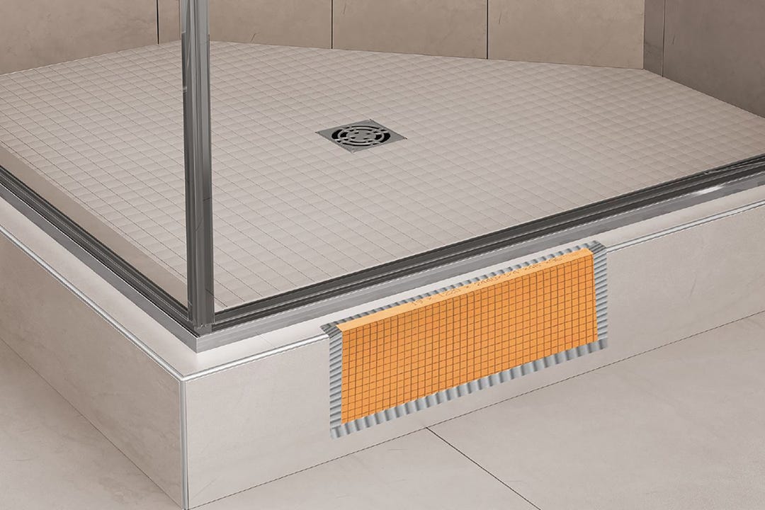 DI-BOARD-SC Prefabricated Waterproof Shower Curb, 48 in. X 6 in.
