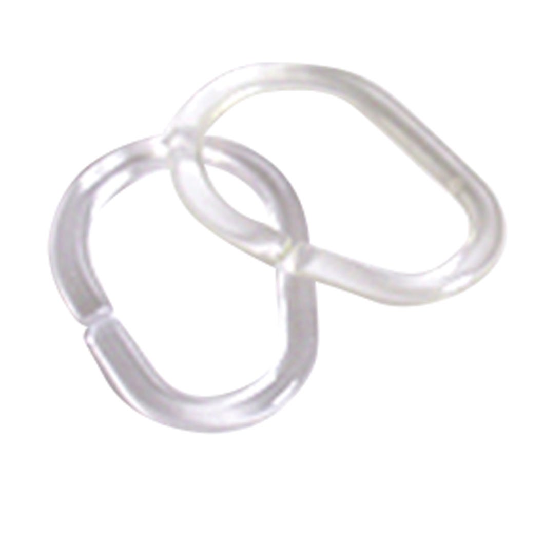 Shower Curtain Rings, Plastic, Clear