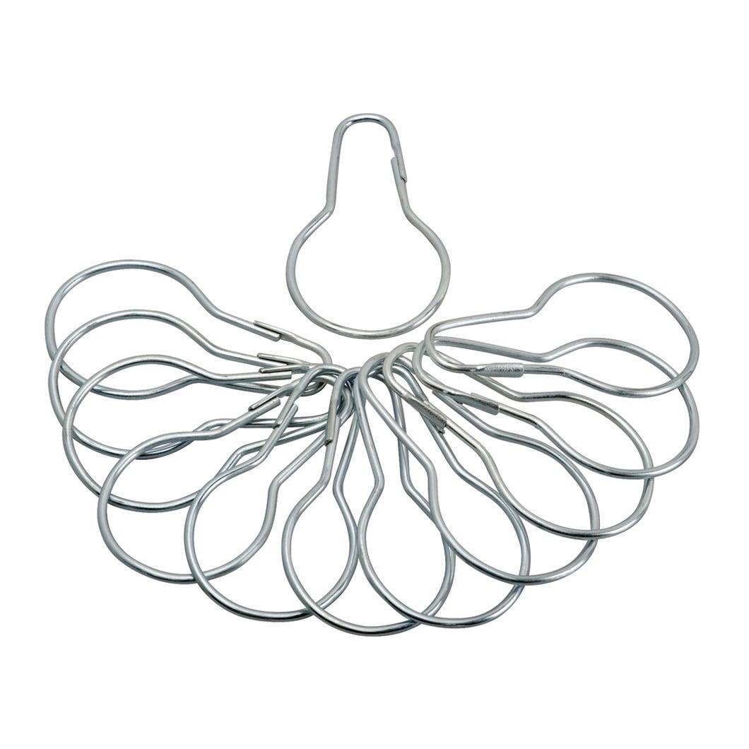 Shower Curtain Rings Steel Plated
