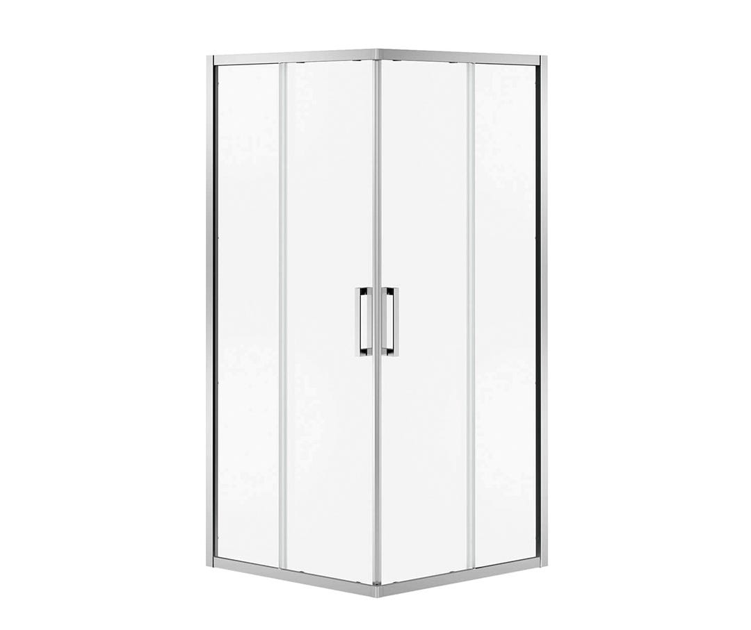 RADIA Shower Door, chrome finish, 36 in. x 36 in.