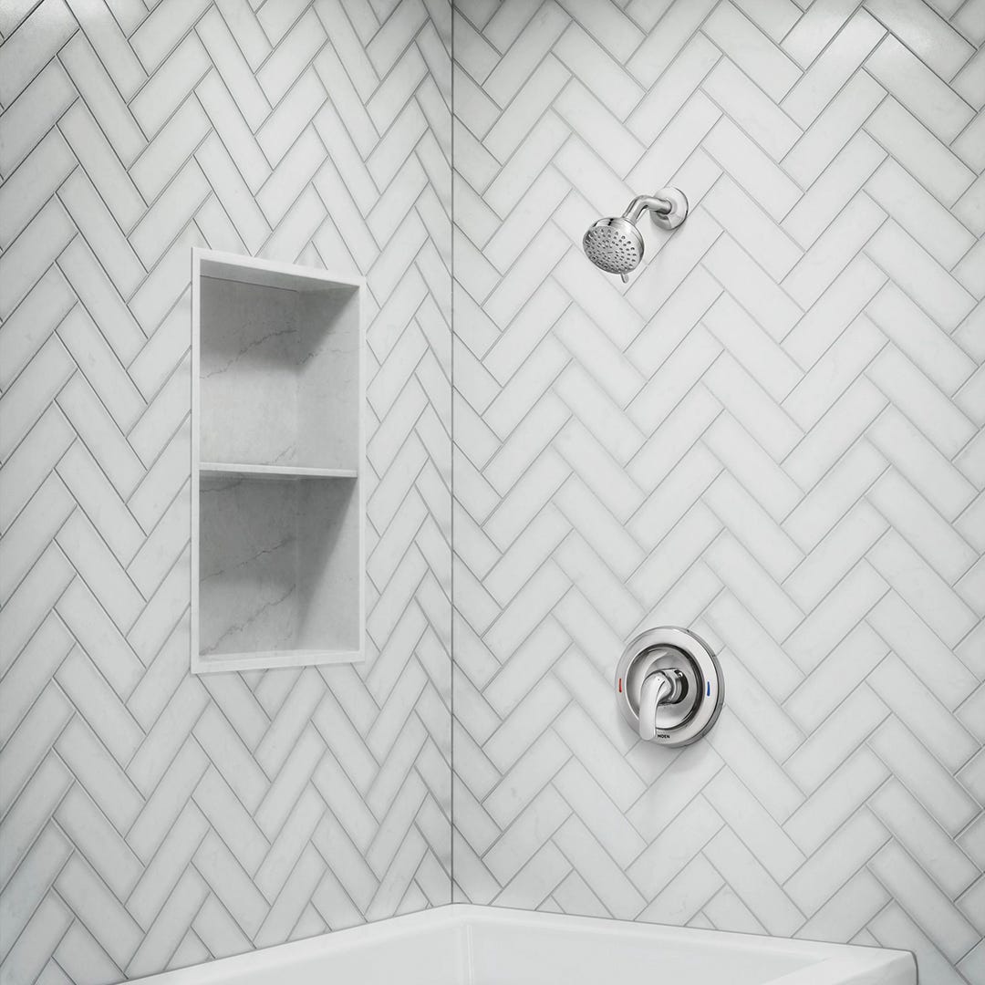 Shower faucet 1 handle with showerhead