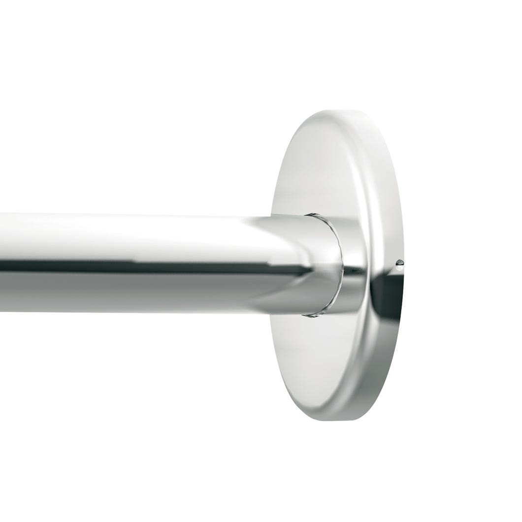 Adjustable Curved Shower Rod, 57-in. to 60-in., Chrome