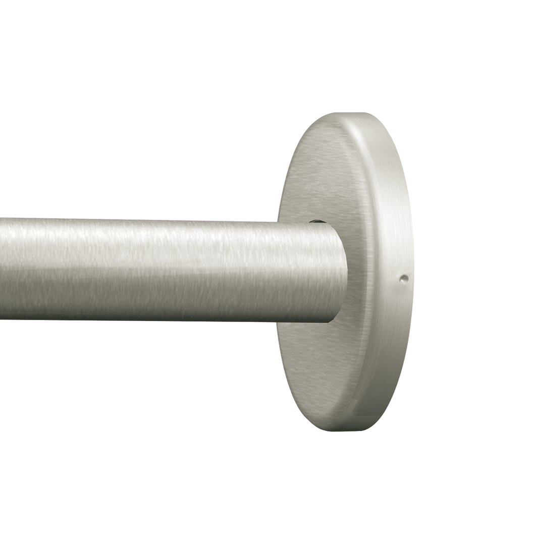 Adjustable Curved Shower Rod, 57-in. to 60-in., Brushed Nickel