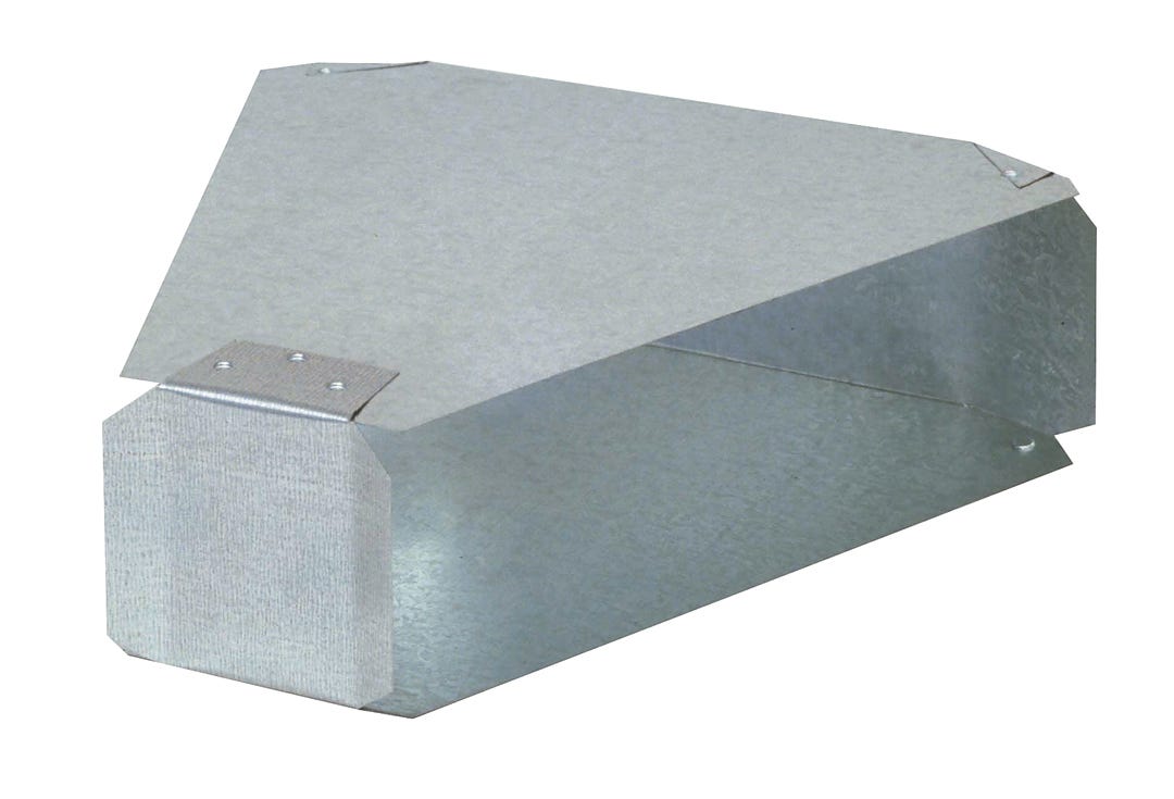 Galvanized 45° Side Elbow, 3 1/4-in. X 10-in.