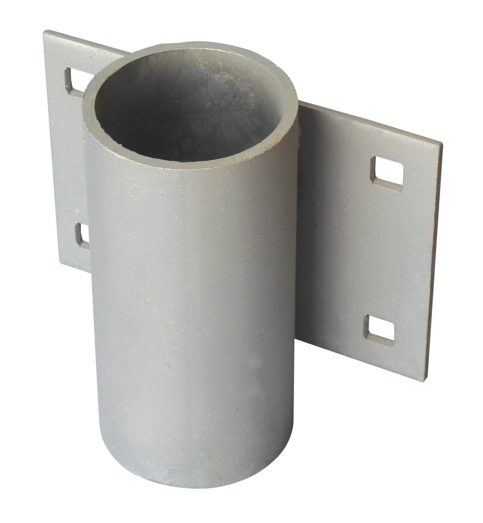 Galvanized Side Pipe Holder, 3-in.