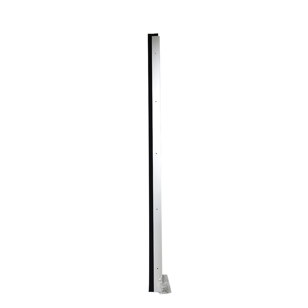 Silver Aluminum Door sweep with Neoprene Insert