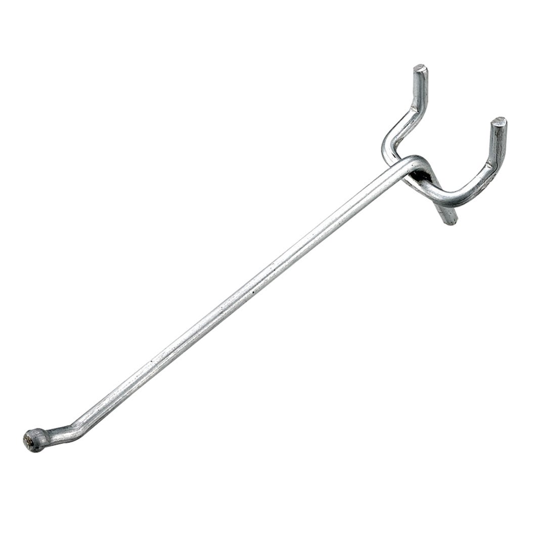 Simple Hook in Metal for Pegboard, 6-in., 3/Pack