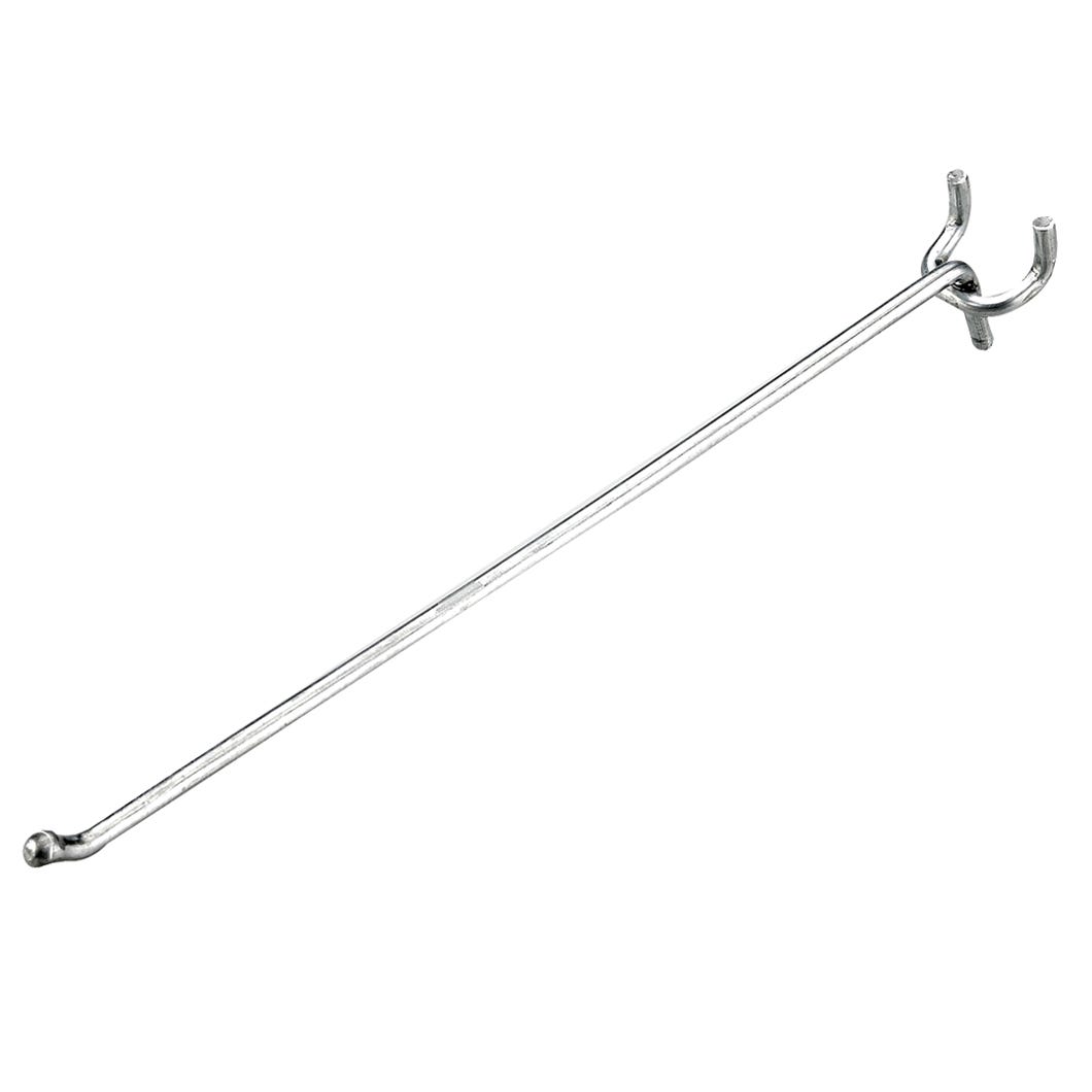 Single Hook in Metal for Pegboard, 10-in.