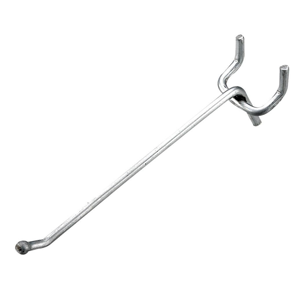 Single Hook in Metal for Pegboard, 4-in.