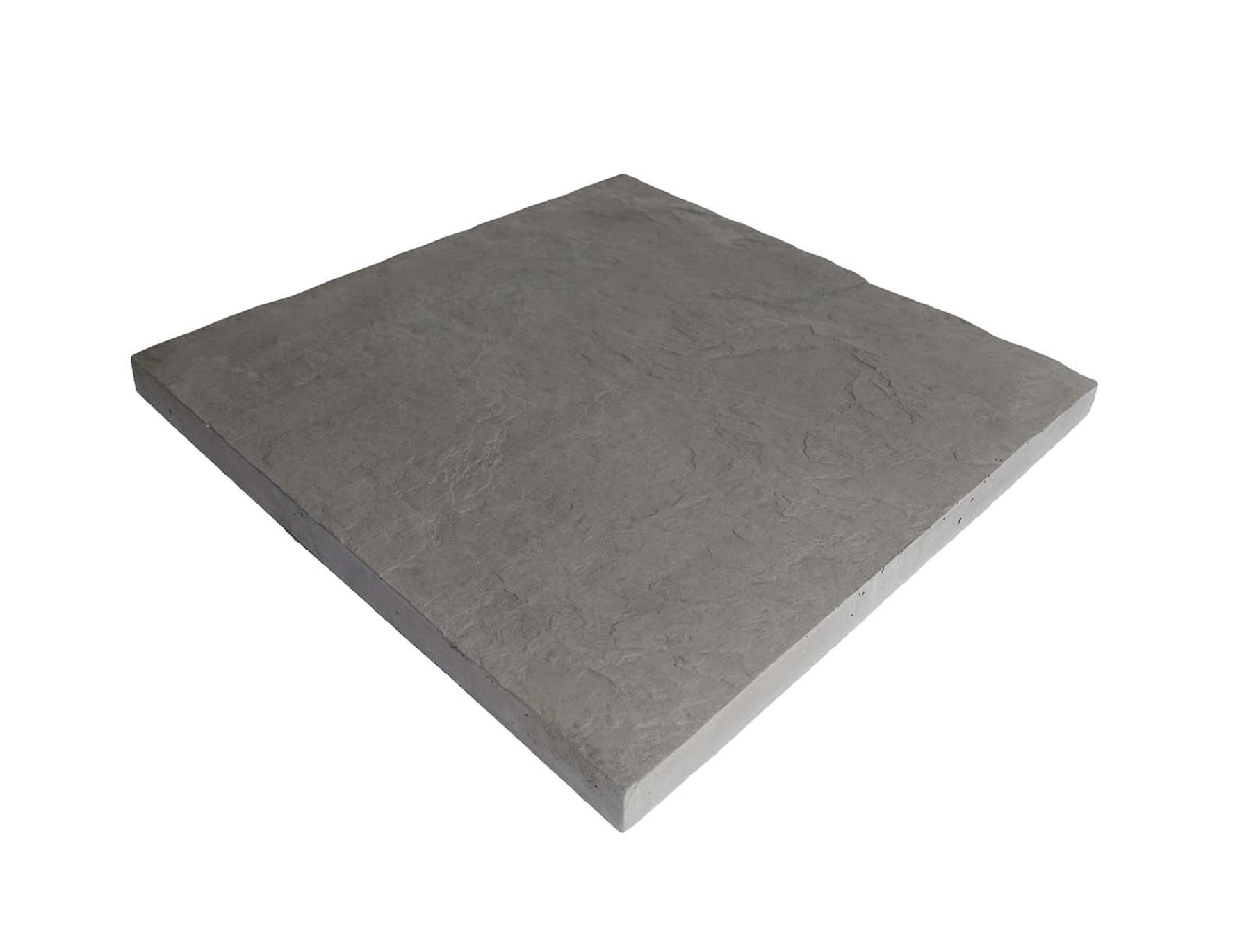 Patio Drummond Slate Slab, 24-in. X 24-in., Dark Grey