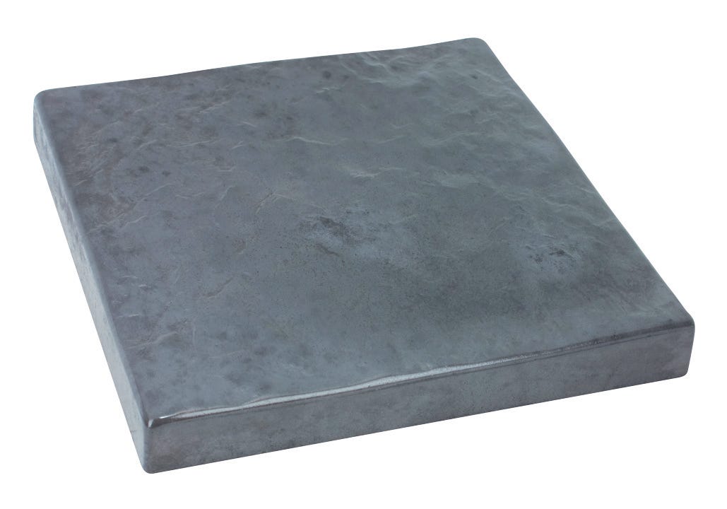 Patio Drummond Slate Slab, 12-in. X 12-in., Dark Grey