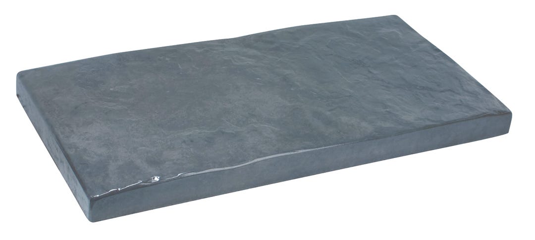 Patio Drummond Slate Slab, 12-in. X 24-in., Dark Grey