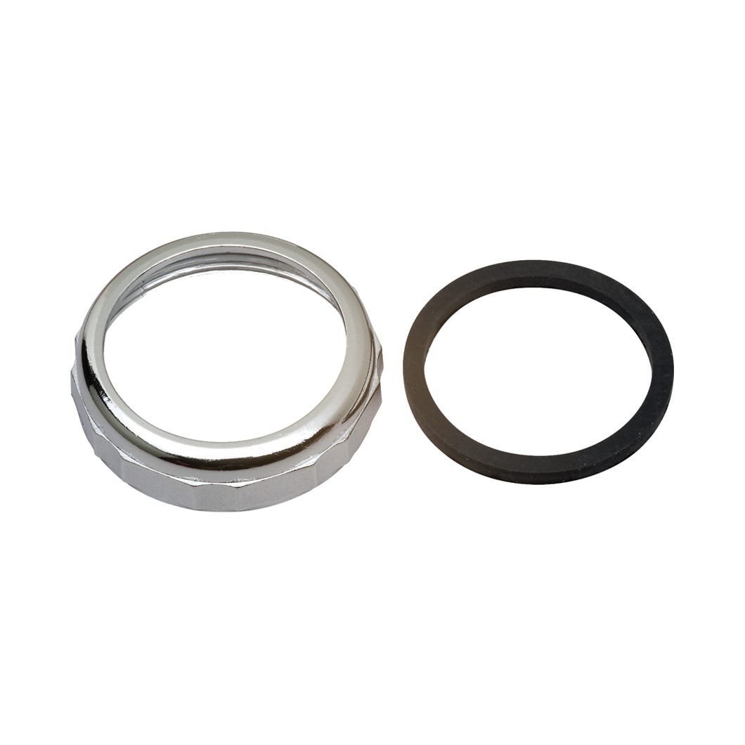 Slip joint nut with washer