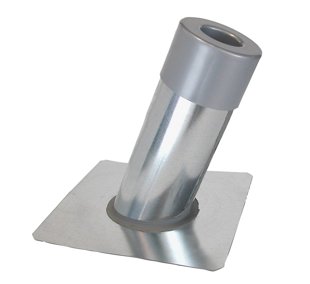 Plumbing Vent Flashing Slope with Cap, 5-in. X 3 1/2-in., (4/12)