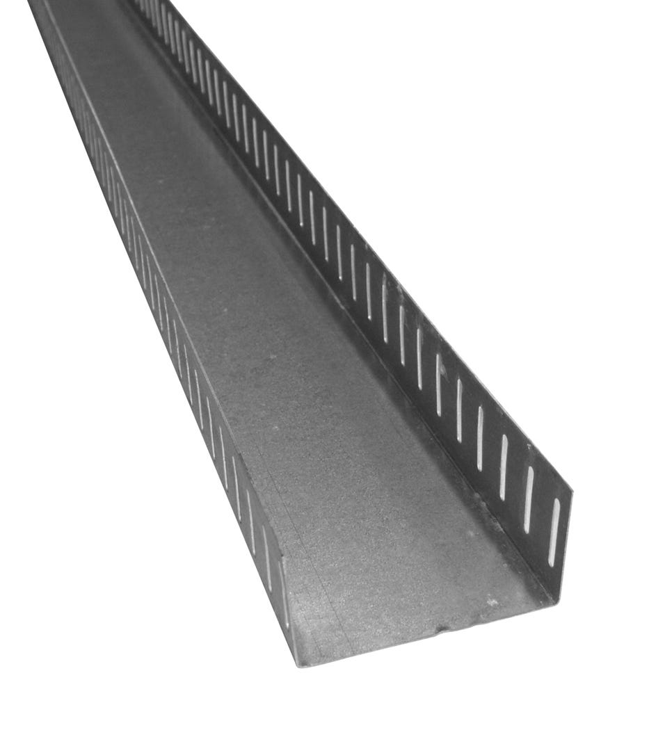 Slotted track galvanized steel
