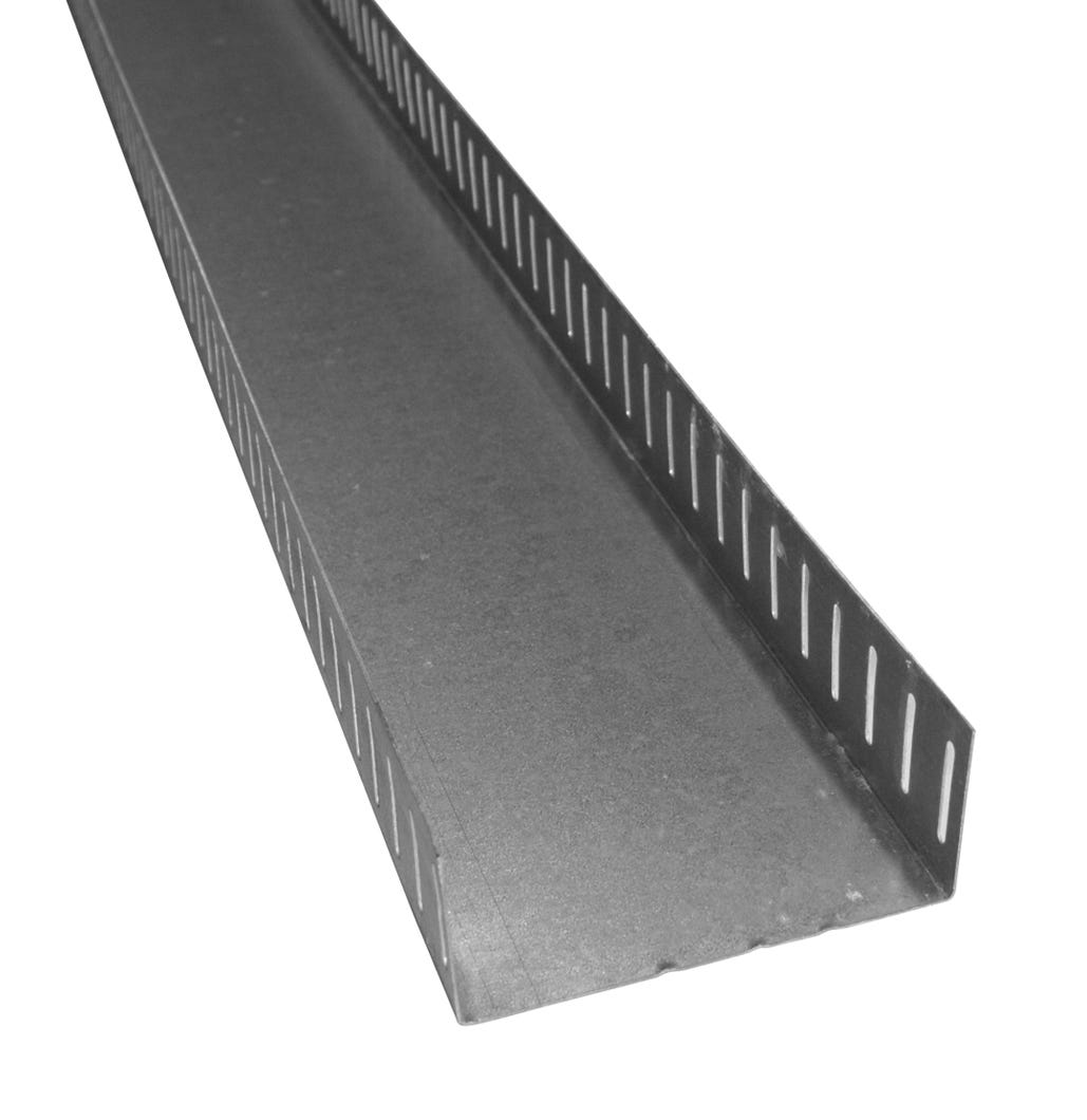 Slotted track galvanized steel