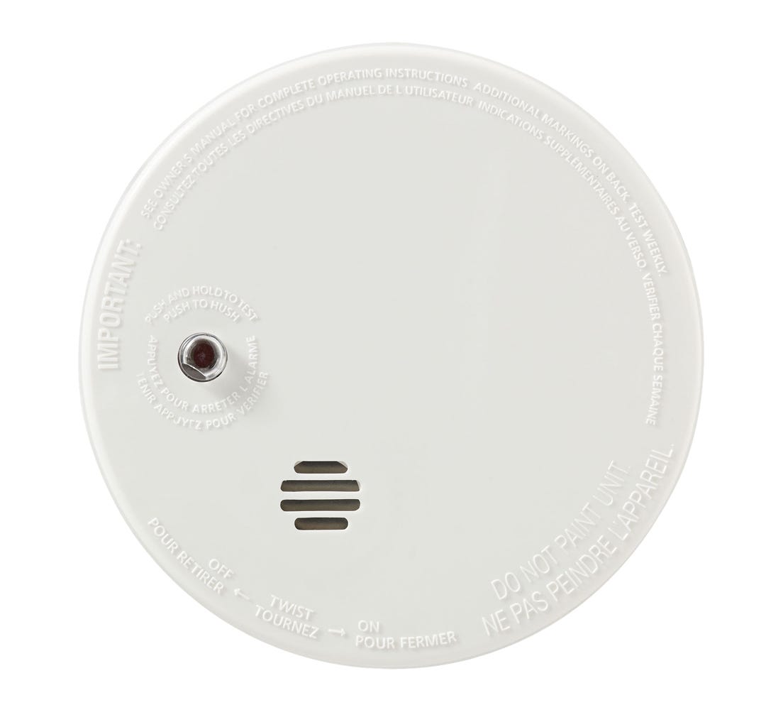 Smoke Alarm Battery Operated/Ionization with Hush Button