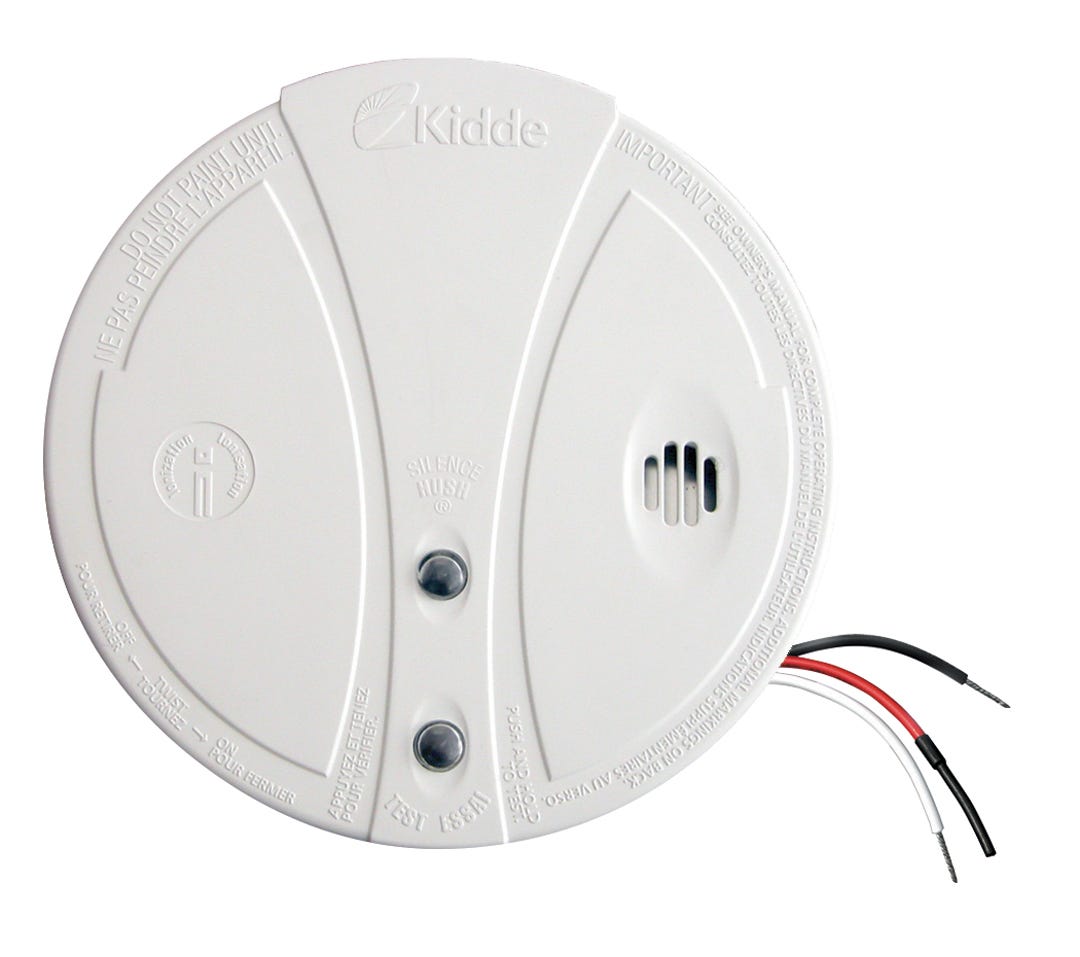 Smoke Alarm Hardwire with Hush Button