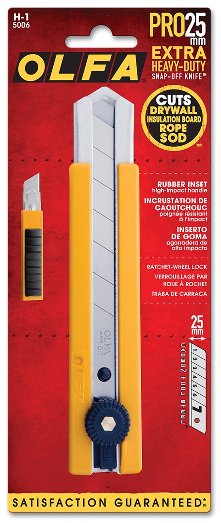 Snap off blade knife 25mm