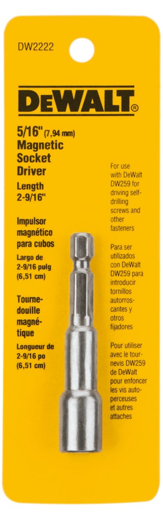 Socket Driver Magnetic 5/16-in. X 2 9/16-in.