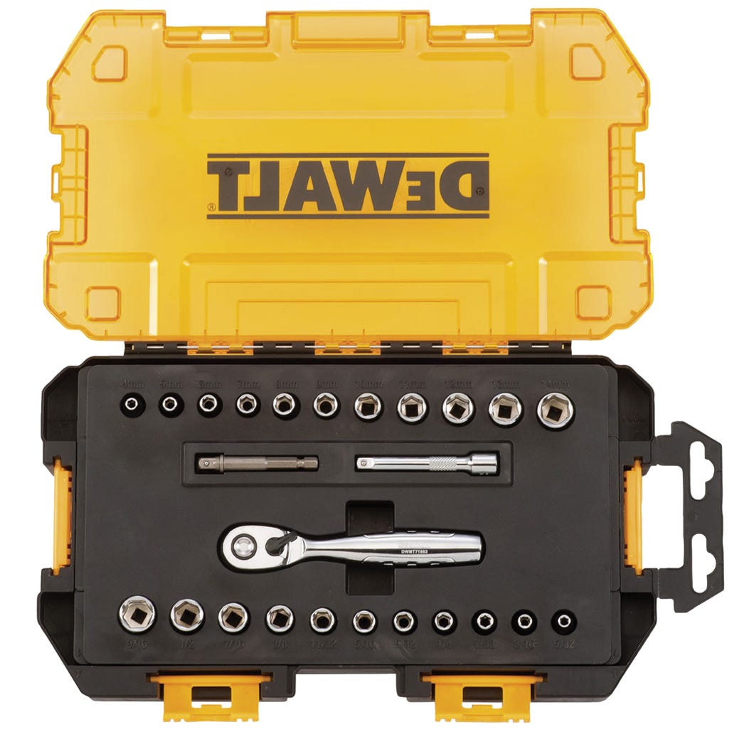 Socket set with tough box