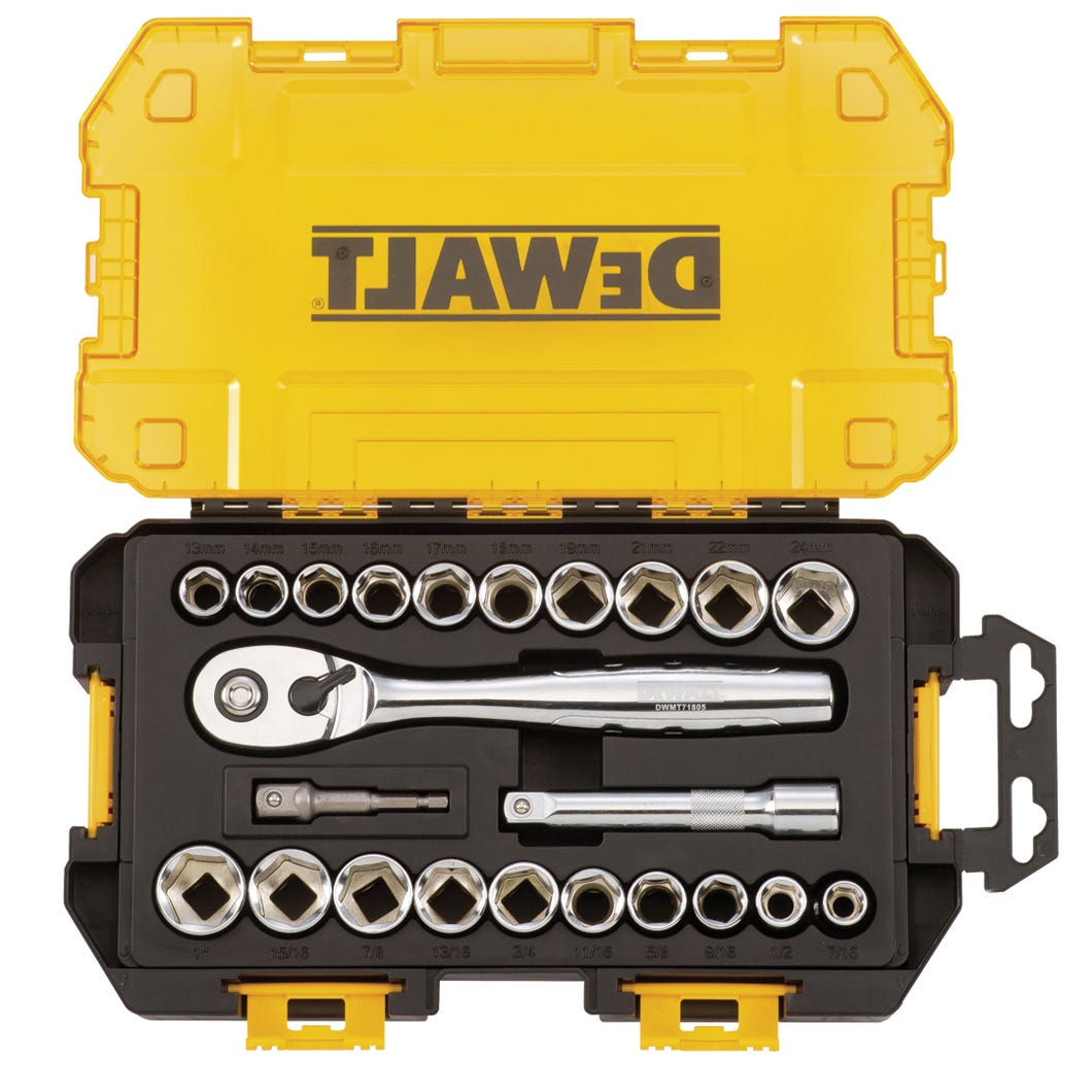 Socket set with tough box