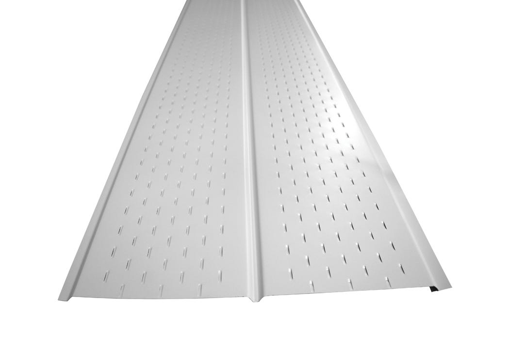 Soffit 2 Panel Vented Aluminum, 0.017