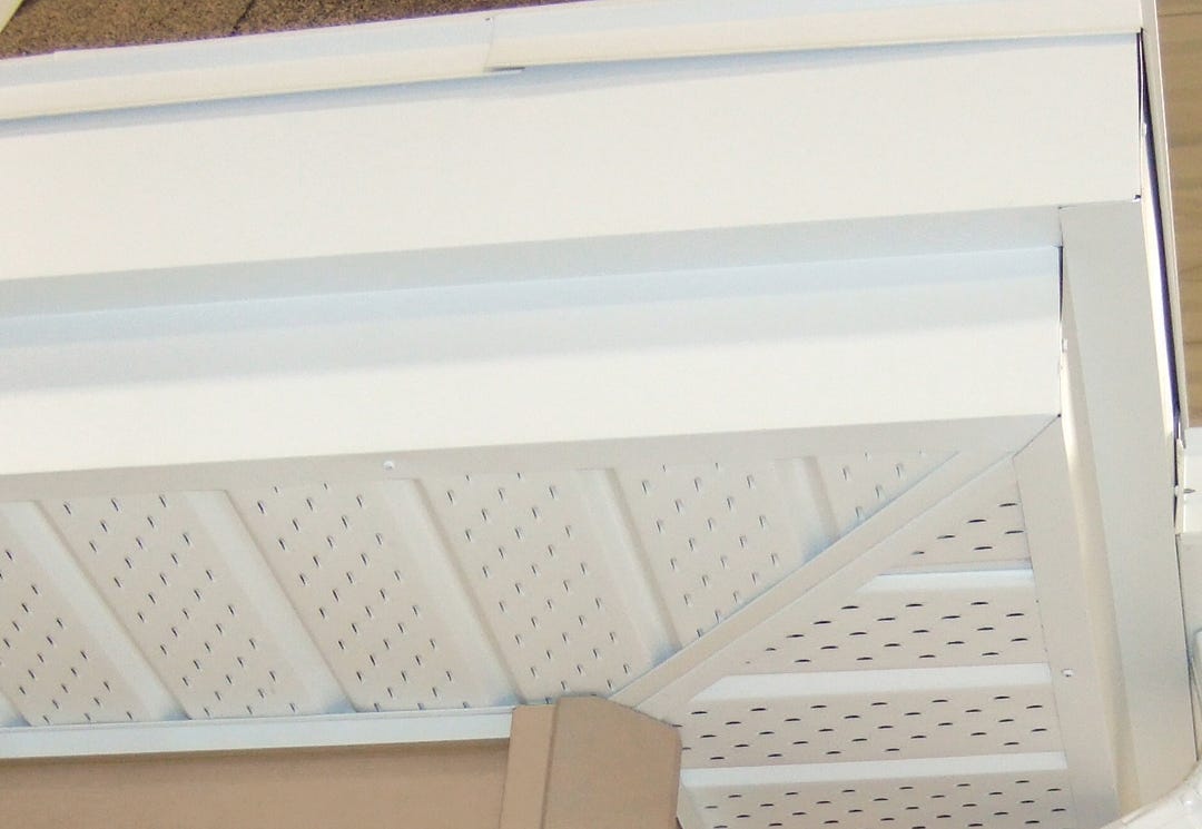 Soffit 4 Panel Vented Thin Aluminum, 0.013