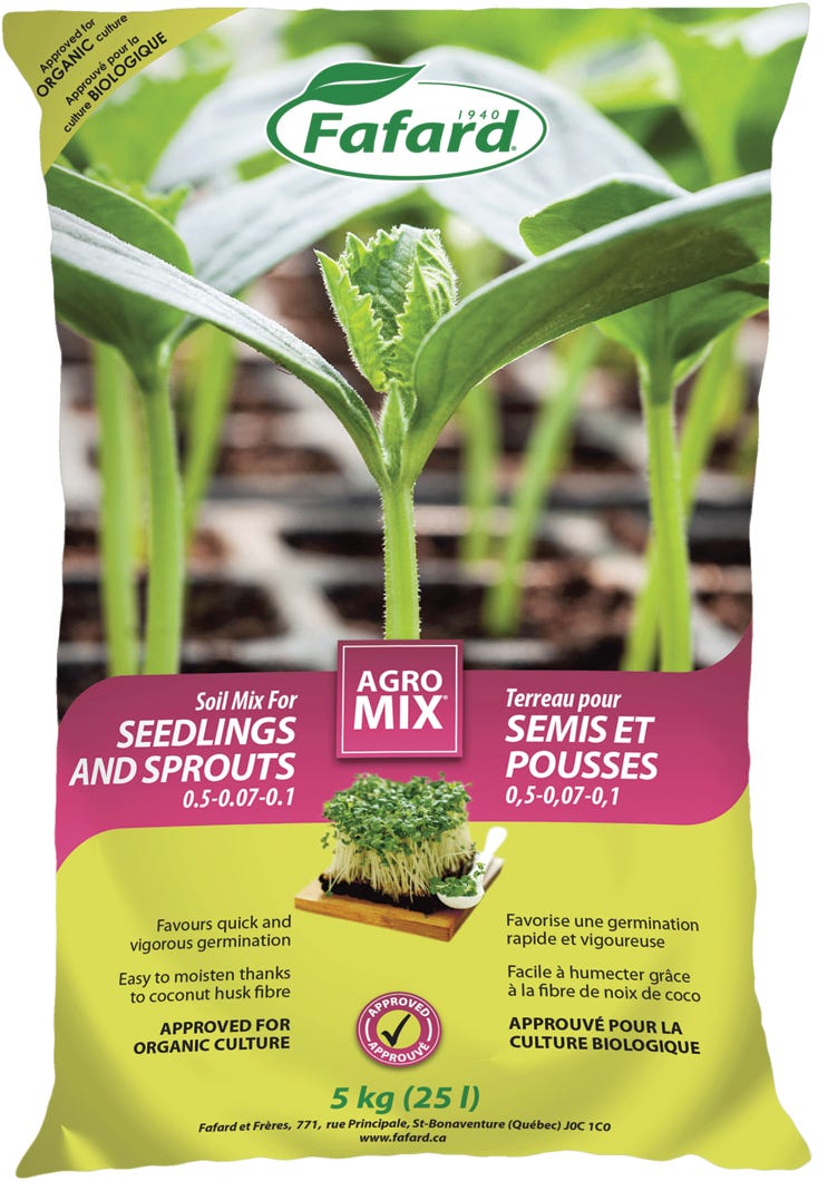 Soil Mix for Seedlings & Sprouts, 25 L