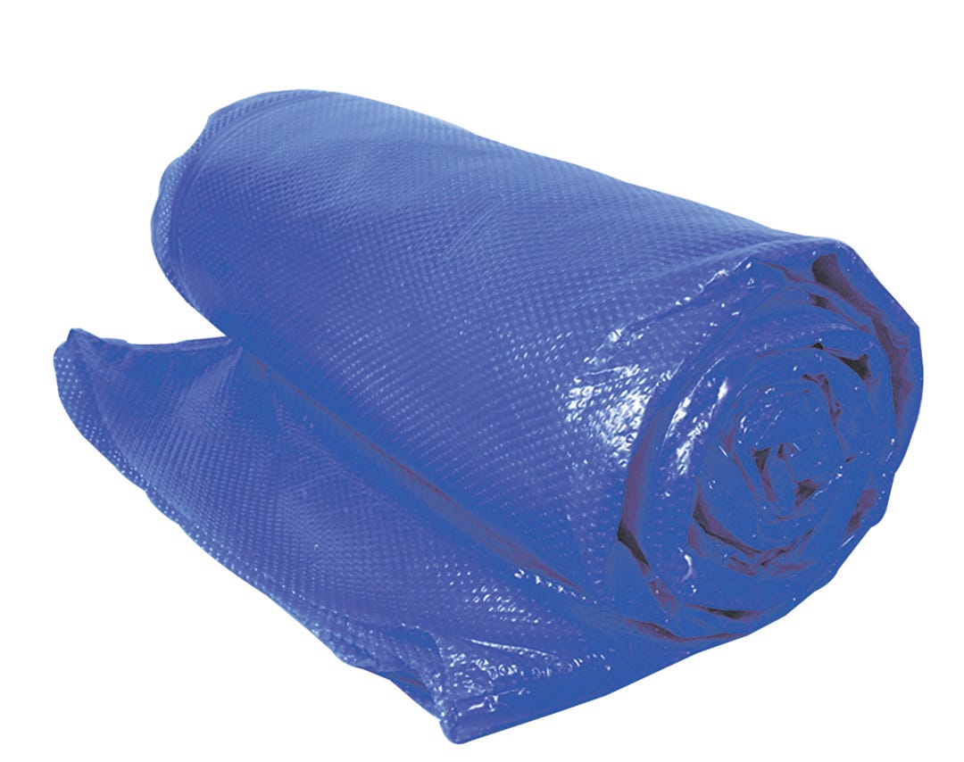 Solar Pool Cover, Blue, 18-ft., 7.5 Gauge
