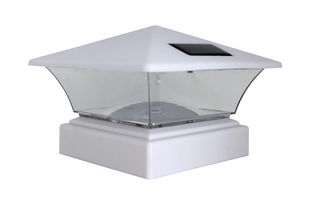 Solar Post Cap Light, White