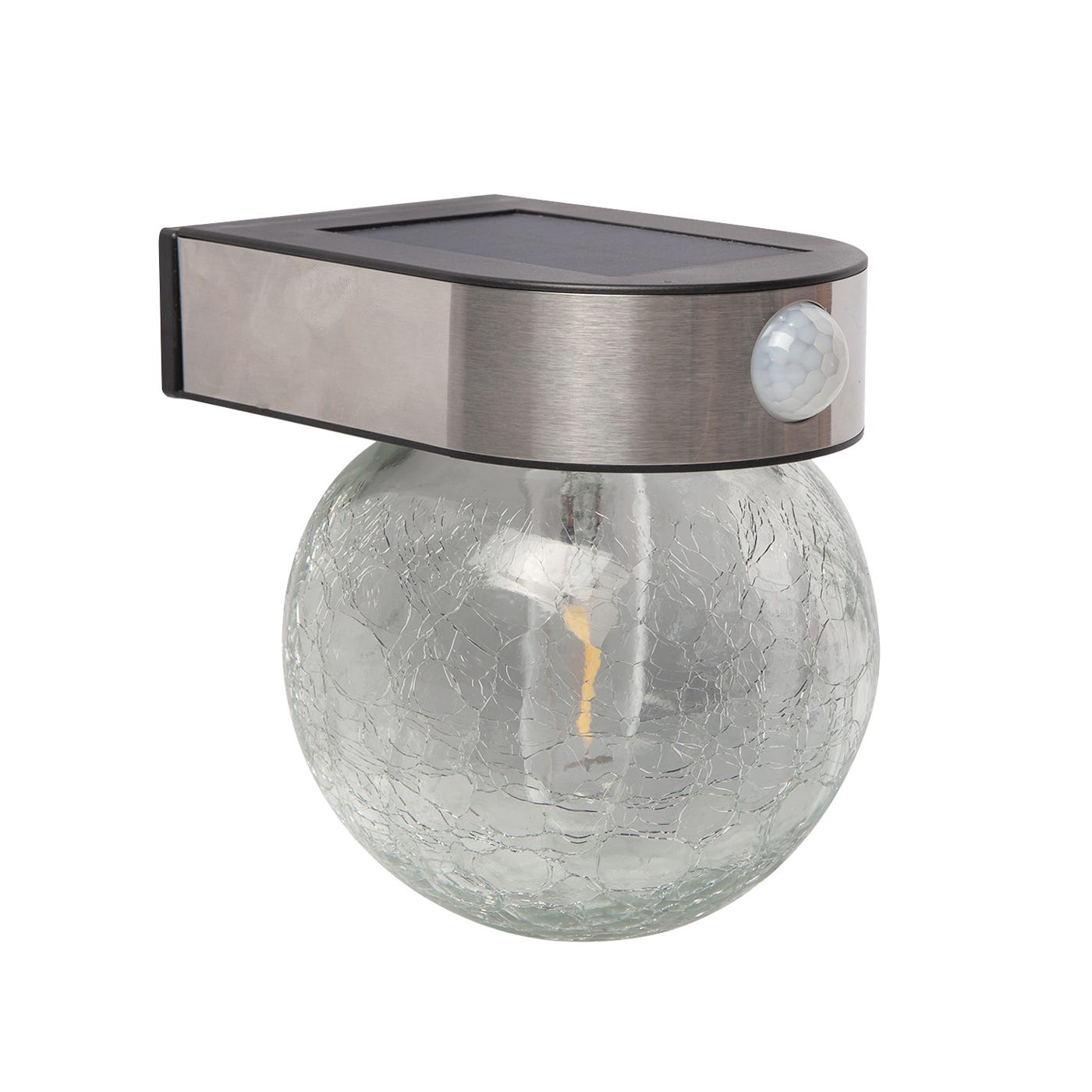 Solar powered motion wall globe