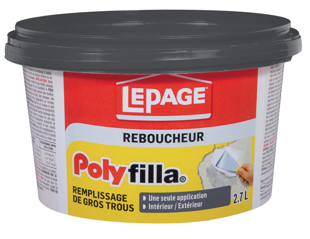 Polyfilla Big Hole Spackling Plaster, 2.7L