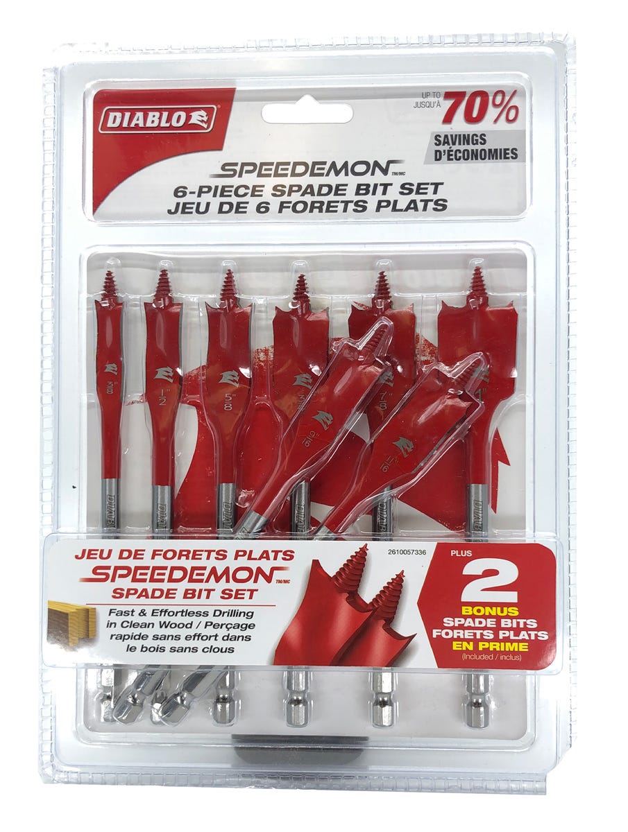 Spade bit set