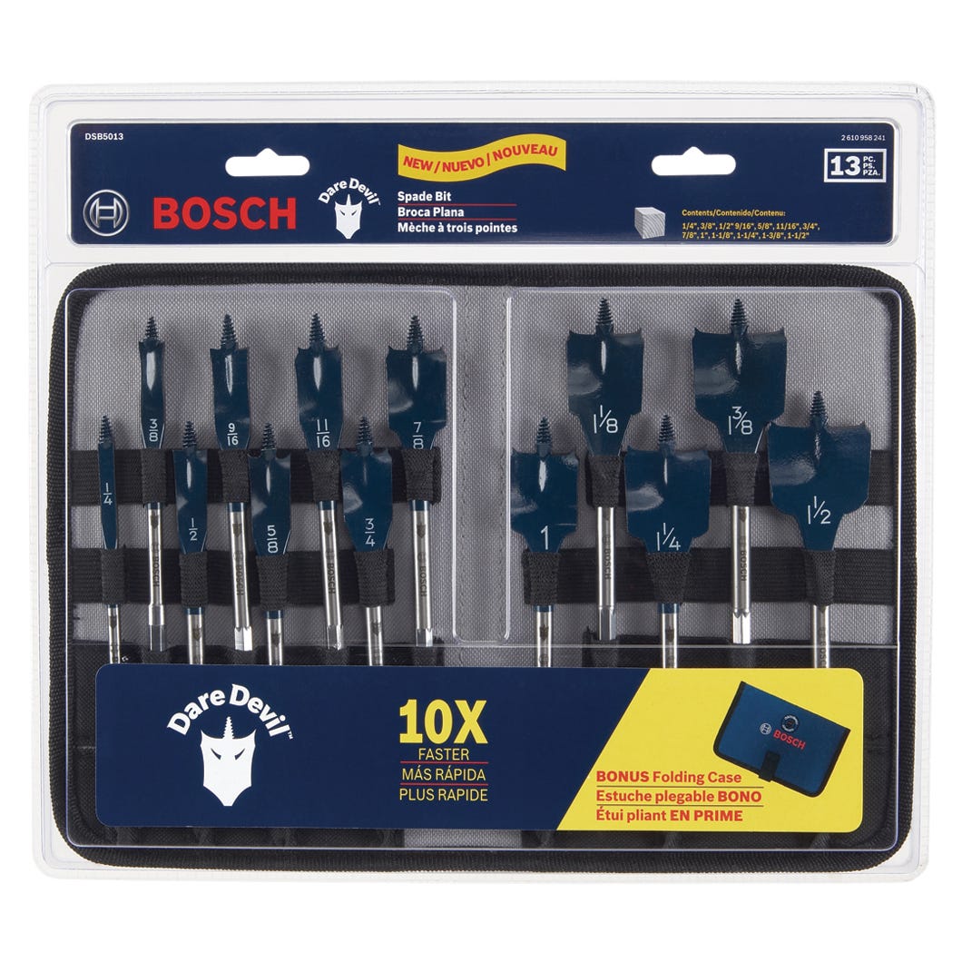 Bosch 13 pc. Daredevil™ Spade Bit Set in Pouch
