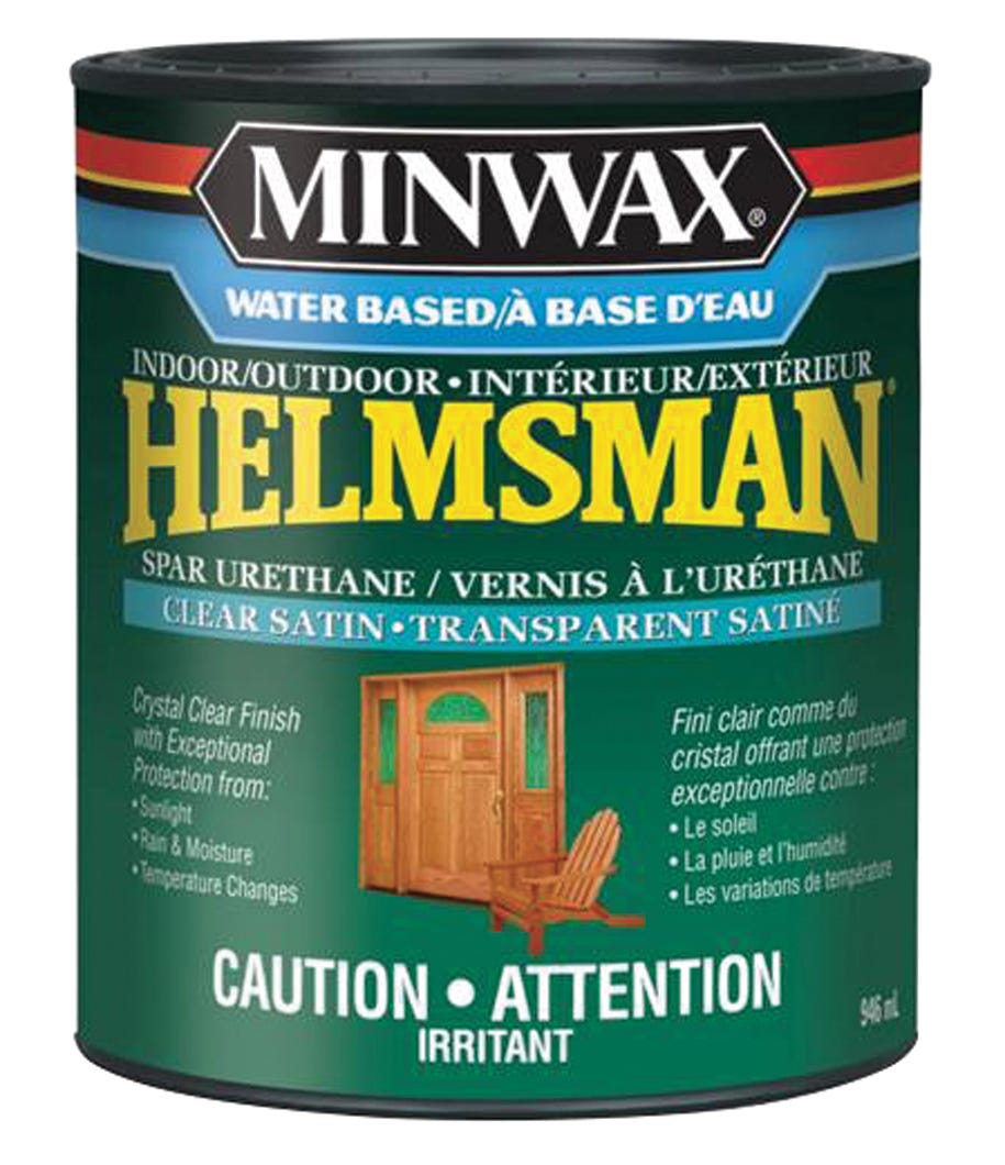Spar Urethane Varnish, Indoor/Outdoor Water Based, Satin