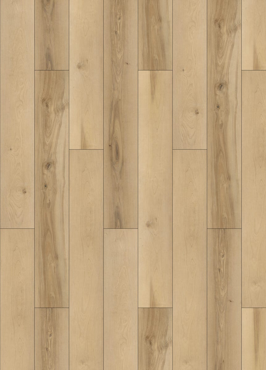 OCEAN Vinyl Floor SPC, 4 mm + 1 mm, Light Brown