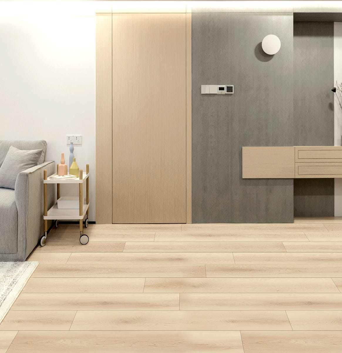 OCEAN Vinyl Floor SPC, 4.5 mm + 1 mm, Natural