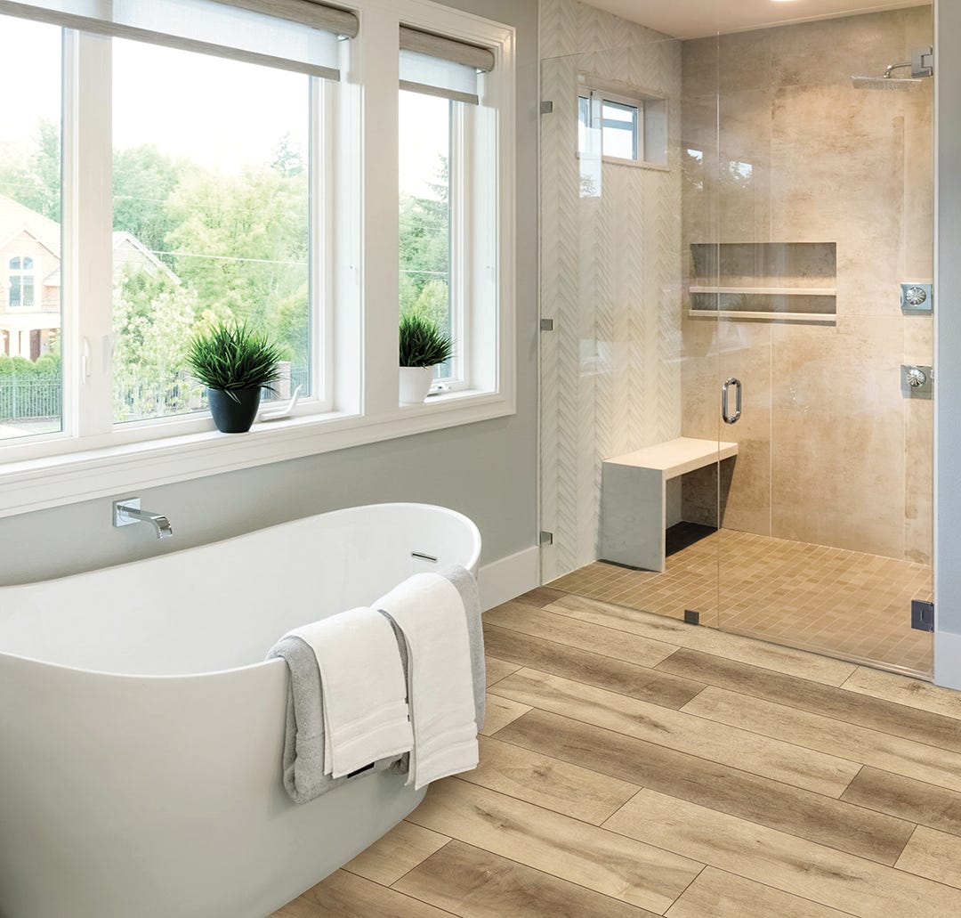 CONSTELLATION Vinyl Floor SPC, 4 mm + 1 mm, AC4, Beige