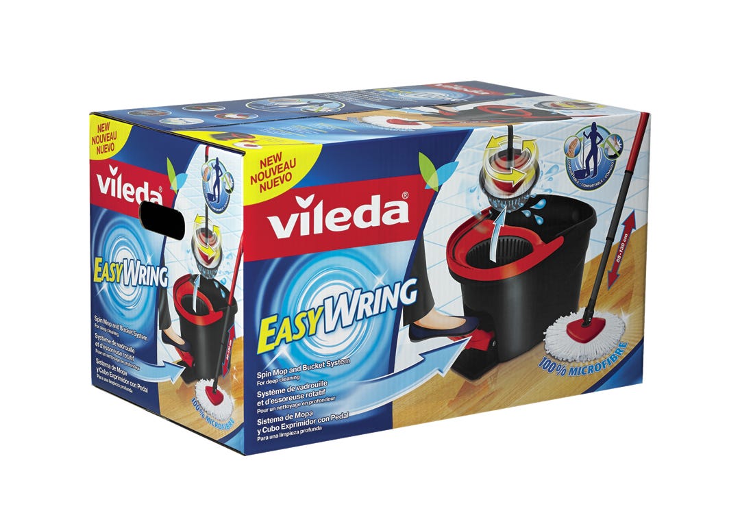 Vileda Easywring spin mop and bucket set