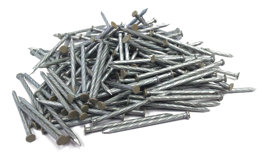 Spiral Nails for Outdoor Siding, 2-in., Acadia