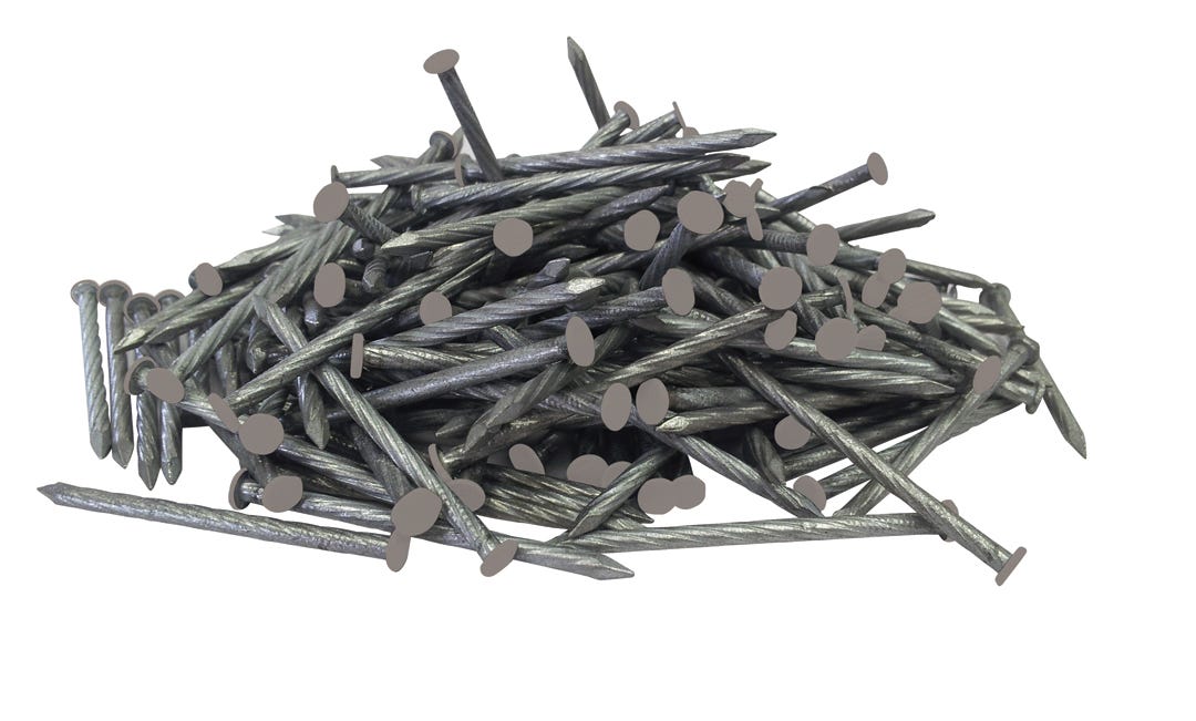 Spiral Nails for Outdoor Siding, 2-in., Cliffside