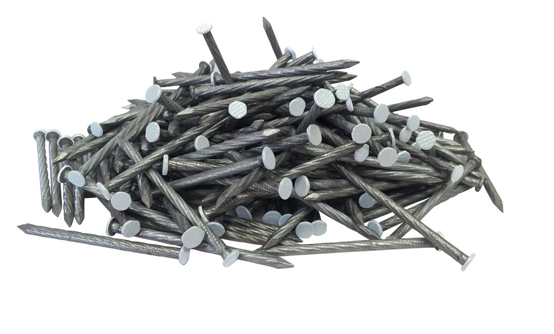 Spiral Nails for Outdoor Siding, 2-in., Mist Grey