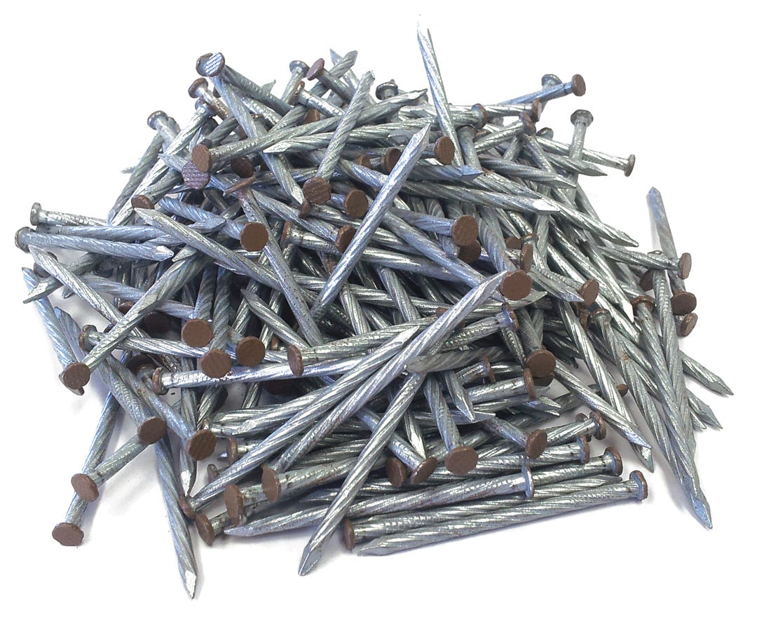 Spiral Nails for Outdoor Siding, 2-in., Sierra