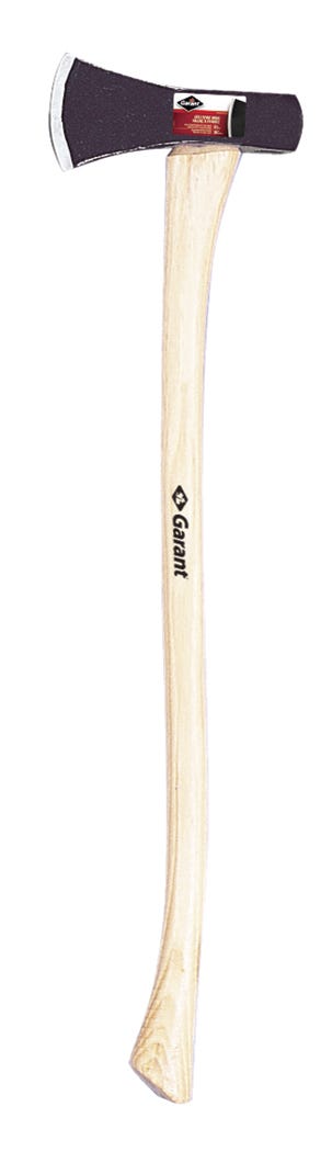 Splitting Maul Steel Head, Hickory Axe Handle, 36-in.